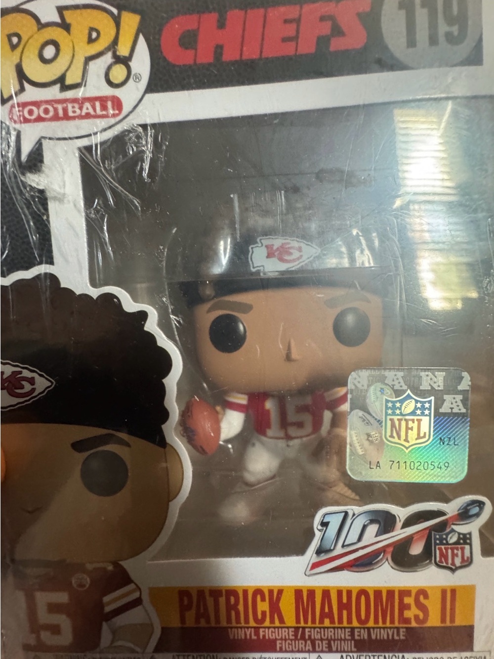 Funko Kansas City Chiefs Red White Vinyl Football Figure